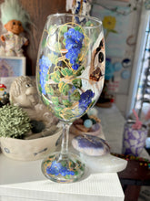 Load image into Gallery viewer, Hand Painted Wine Glass & Crystal Gift Bundle