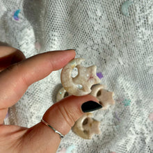 Load image into Gallery viewer, Flower Agate Star & Moon Carving🌙💕✨