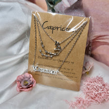 Load image into Gallery viewer, Triple Zodiac Necklaces- Zinc Alloy