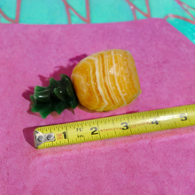 Load image into Gallery viewer, Tropic Cuties 💫Orange Calcite + Green Aventurine Pineapple✨🍍