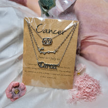 Load image into Gallery viewer, Triple Zodiac Necklaces- Zinc Alloy
