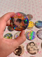 Load image into Gallery viewer, Handmade Button Pins | Vintage, Whimsical & Pop Culture Designs
