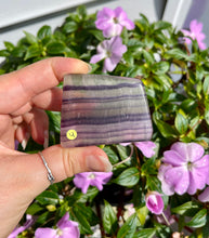 Load image into Gallery viewer, Candy Rainbow Fluorite Geo Free Forms (not edible) *imperfections