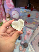 Load image into Gallery viewer, Druzy Quartz Geode Heart | Natural Sparkling Crystal Heart