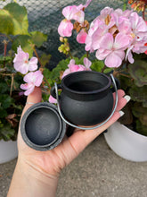 Load image into Gallery viewer, Mini Cast Iron Cauldron 2.75" ✨ Altar Decor, Ritual Bowl, Witchy Decor – Trinkets & Treasures Collection
