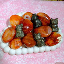 Load image into Gallery viewer, Pyrite Cat Crystal Carving š± Abundance & Protection Stone