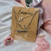 Load image into Gallery viewer, Triple Zodiac Necklaces- Zinc Alloy