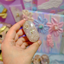 Load image into Gallery viewer, Flower Agate Crystal Palm Stones