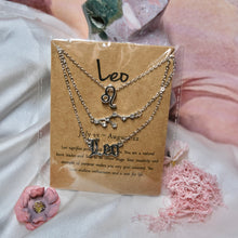Load image into Gallery viewer, Triple Zodiac Necklaces- Zinc Alloy