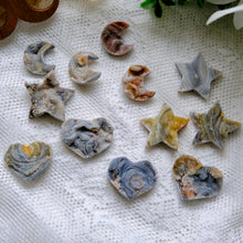 Load image into Gallery viewer, Chalcedony Druzy- Hearts, Stars & Moons