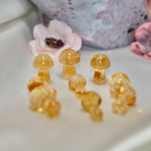 Load image into Gallery viewer, Citrine Micro Mushrooms