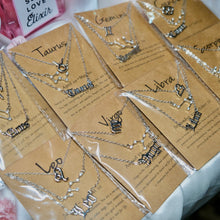 Load image into Gallery viewer, Triple Zodiac Necklaces- Zinc Alloy