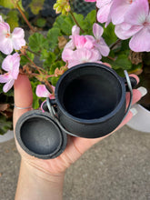 Load image into Gallery viewer, Mini Cast Iron Cauldron 2.75" ✨ Altar Decor, Ritual Bowl, Witchy Decor – Trinkets & Treasures Collection