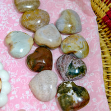 Load image into Gallery viewer, 🌊 Ocean Jasper Hearts | Intuitively Selected