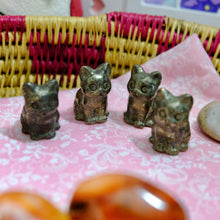 Load image into Gallery viewer, Pyrite Cat Crystal Carving š± Abundance & Protection Stone