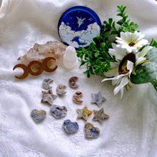 Load image into Gallery viewer, Chalcedony Druzy- Hearts, Stars & Moons