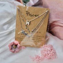 Load image into Gallery viewer, Triple Zodiac Necklaces- Zinc Alloy