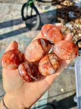 Load image into Gallery viewer, Red Hematoid Quartz Palm Stones