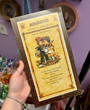 Load image into Gallery viewer, Vintage Zodiac Wall Plaque- Aquarius