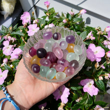 Load image into Gallery viewer, Candy Rainbow Fluorite Tumbles- not edible