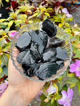 Load image into Gallery viewer, Raw Black Obsidian Chunks