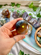 Load image into Gallery viewer, Orbicular Ocean Jasper 8th Vein Palm #7
