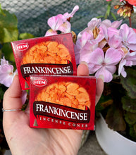 Load image into Gallery viewer, Hem Incense Cones- Frankincense (Box of 10 Cones)
