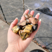 Load image into Gallery viewer, Yellow Feather Agate Tumbles from Utah