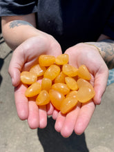 Load image into Gallery viewer, AAA High Quality Polished Sherbet Orange Calcite Tumbles