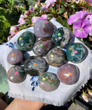 Load image into Gallery viewer, Ocean Jasper Palm Stones