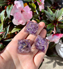 Load image into Gallery viewer, Orgone Resin Pyramid Amethyst - Crown Chakra