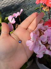 Load image into Gallery viewer, Evil Eye Protection Choker Necklace- gold