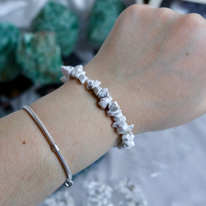 Howlite Chip Bracelet