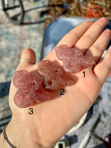 Strawberry Quartz Snakes