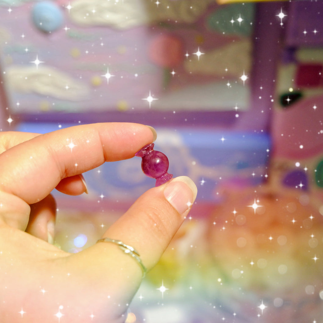 Wrapped Candy Fluorite Mini Carving