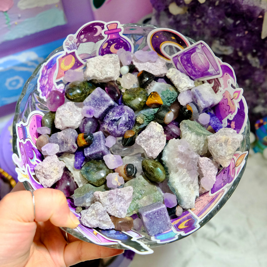 Lavender Dreams Crystal Confetti- Scoopable Crystal Magic