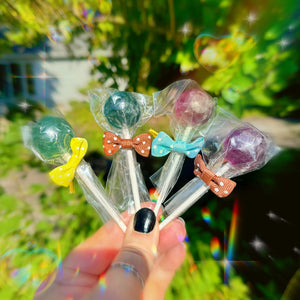 Fluorite Lollipops💜🍭 (not edible)