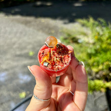 Load image into Gallery viewer, Blood Orange Intention Tea Lights- Herb &amp; Crystal Infused
