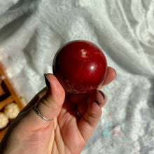 Load image into Gallery viewer, Red Moonstone Sphere ❤️ Dyed
