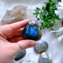 Load image into Gallery viewer, Flashy Labradorite Hearts- Intutively selected
