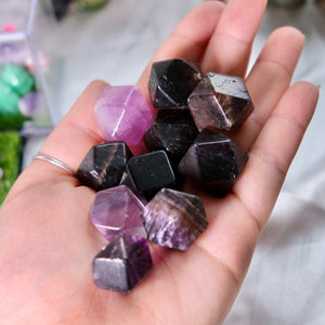 "Candy" Fluorite Geo Shapes- Not edible