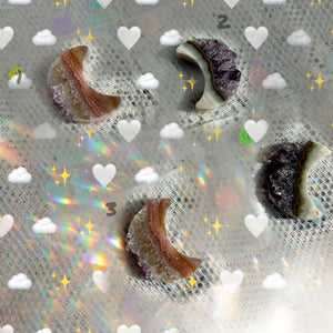 Amethyst Slice Moons 💜🌙