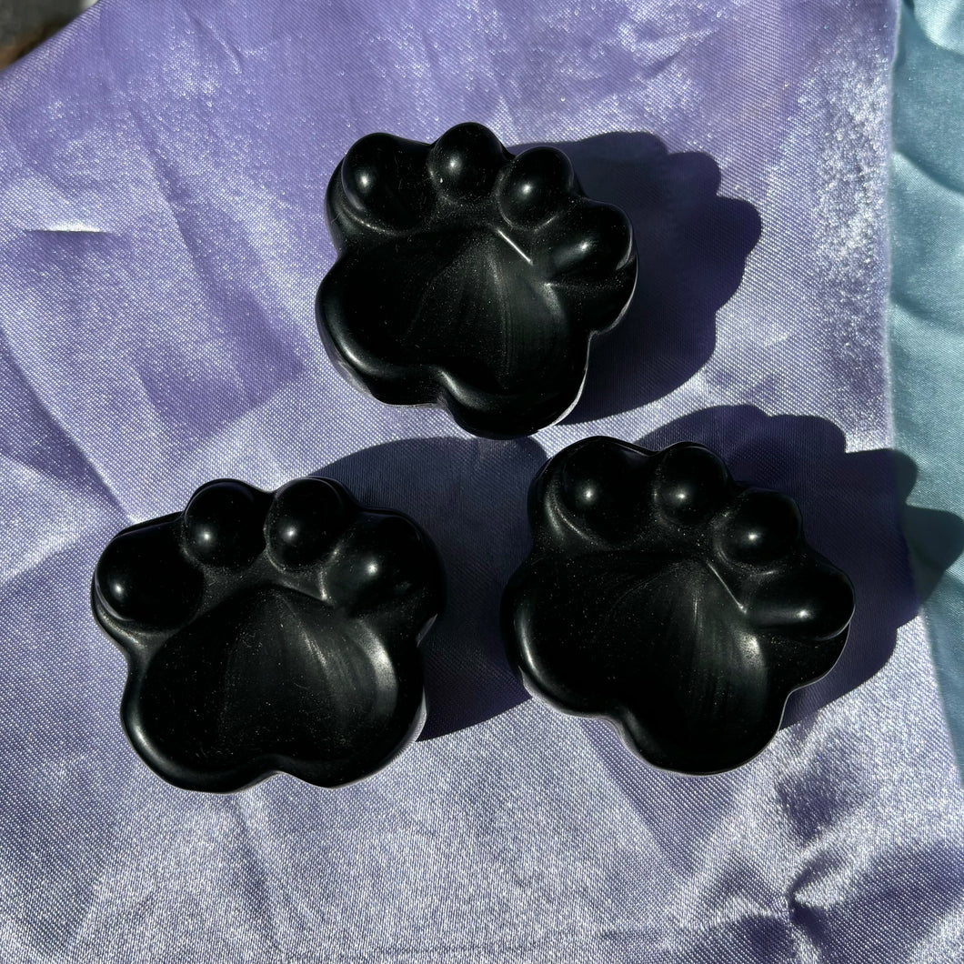 Black Obsidian Paw Bowls