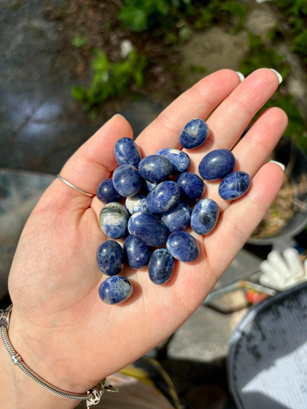 Mini Sodalite Tumbles - Rounded