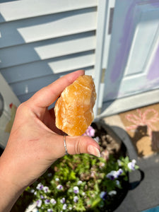 Orange Calcite Cheddar Chunk