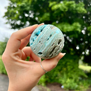 Blue Aragonite Spheres