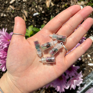 Tiny Fluorite Chip Bottles