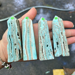 Blue Aragonite Towers