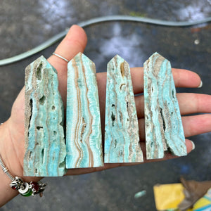 Blue Aragonite Towers