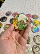 Load image into Gallery viewer, Handmade Button Pins | Vintage, Whimsical &amp; Pop Culture Designs
